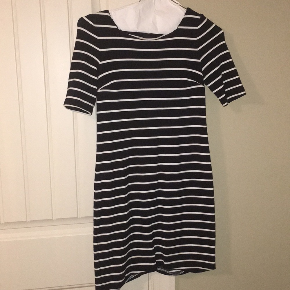 Striped banana republic dress
